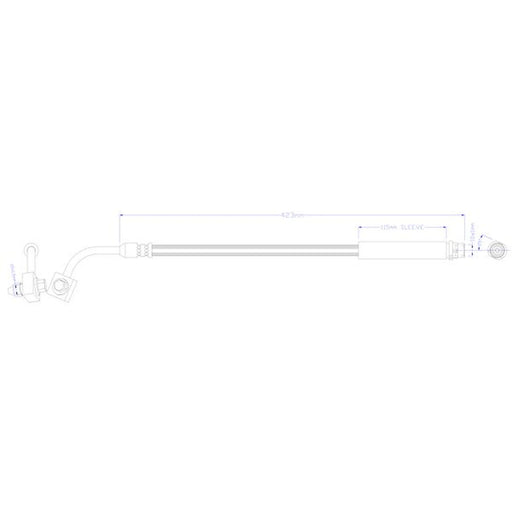 Juratek Brake Hydraulic Hose Line Rear Right fits Chevrolet Trax 2012-2013