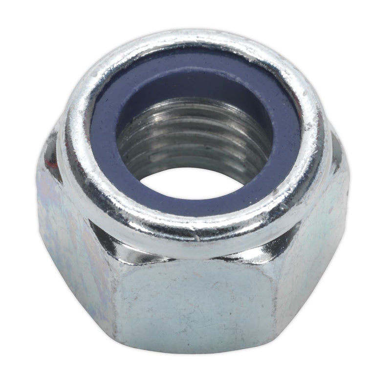 Sealey Nylon Locknut M16 Zinc Pack of 25 NLN16 Sealey - Dynamic Drive