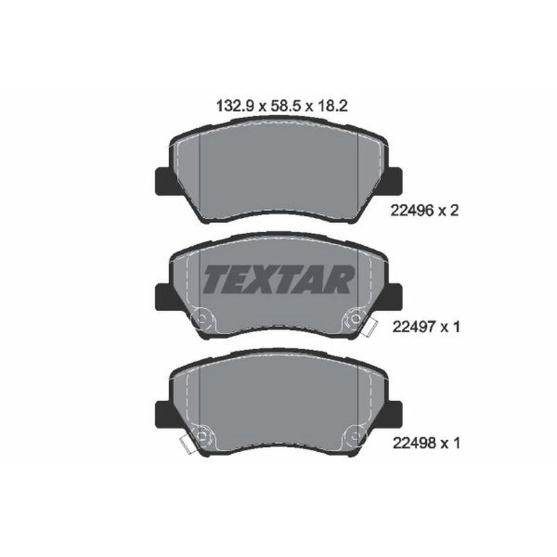 Textar Front Brake Pad Set 2249601