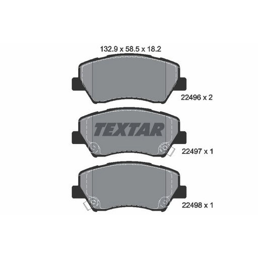 Textar Front Brake Pad Set 2249601
