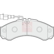 Apec Rear Brake Pad Set fits Nissan Cabstar 2006-2013