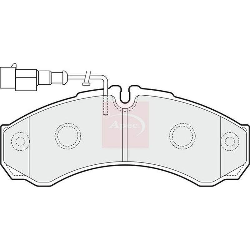 Apec Rear Brake Pad Set fits Nissan Cabstar 2006-2013
