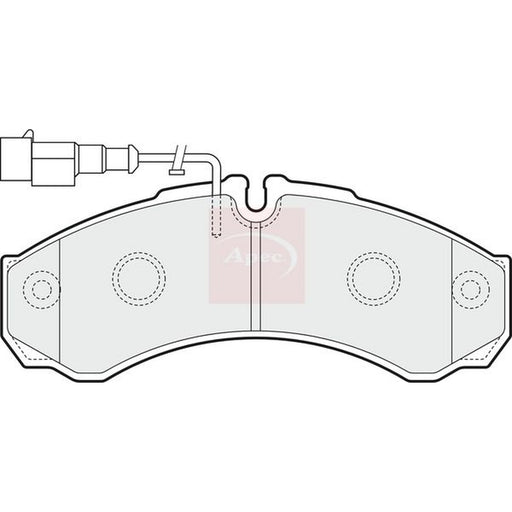 Apec Rear Brake Pad Set fits Nissan Cabstar 2006-2013