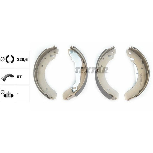Textar Brake Shoe Set Axle Kit 91029600