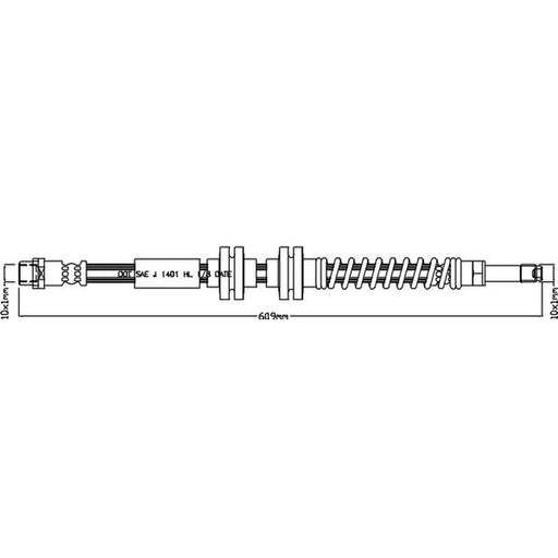 Juratek Brake Hydraulic Hose Line Right JBH1238