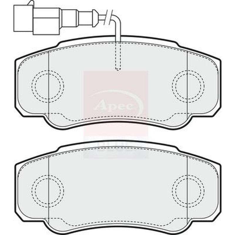 Apec Rear Brake Pad Set fits Nissan Cabstar 2006-2013