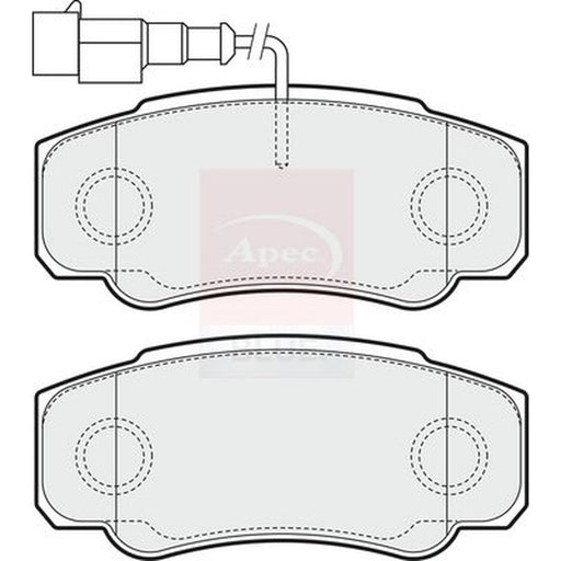 Apec Rear Brake Pad Set fits Nissan Cabstar 2006-2013