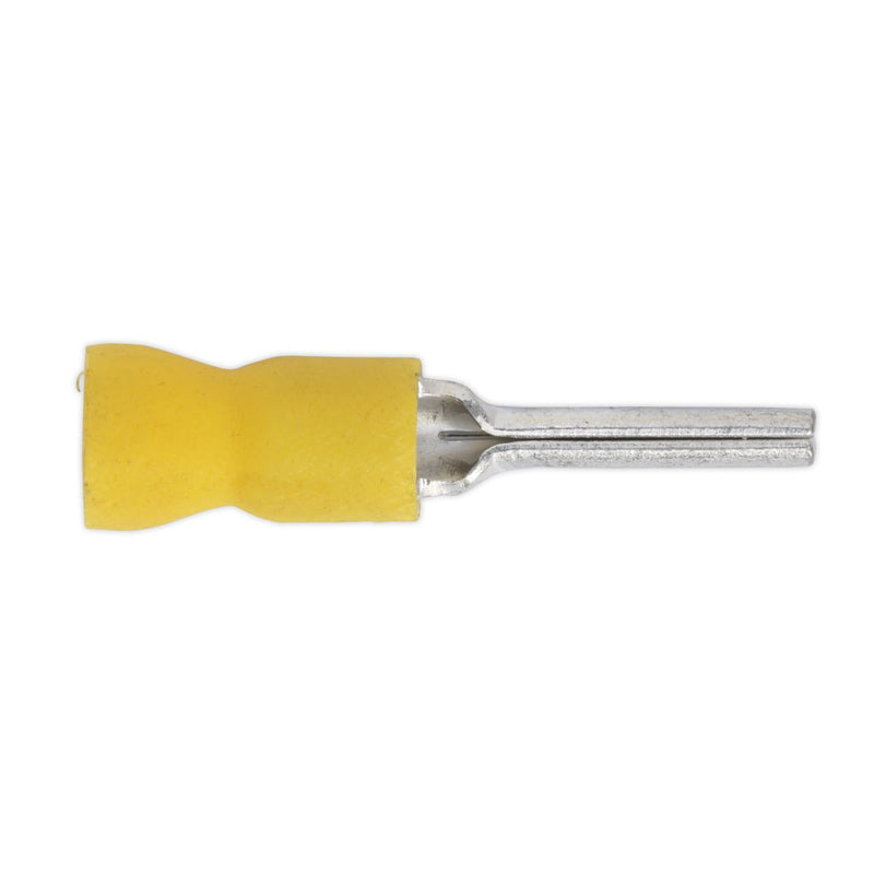 Sealey Easy-Entry Pin Terminal 14 x2.9mm Yellow Pack of 100 YT23 Sealey - Dynamic Drive