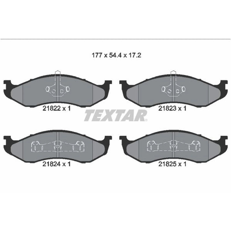 Textar Front Brake Pad Set 2182202
