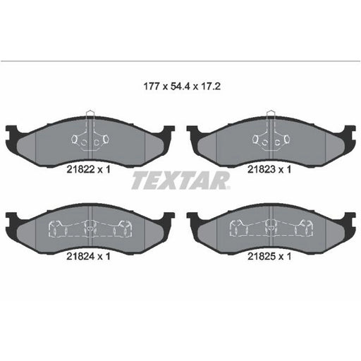 Textar Front Brake Pad Set 2182202