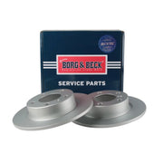 Borg & Beck 2 x Solid Rear Brake Discs BBD5408-x2