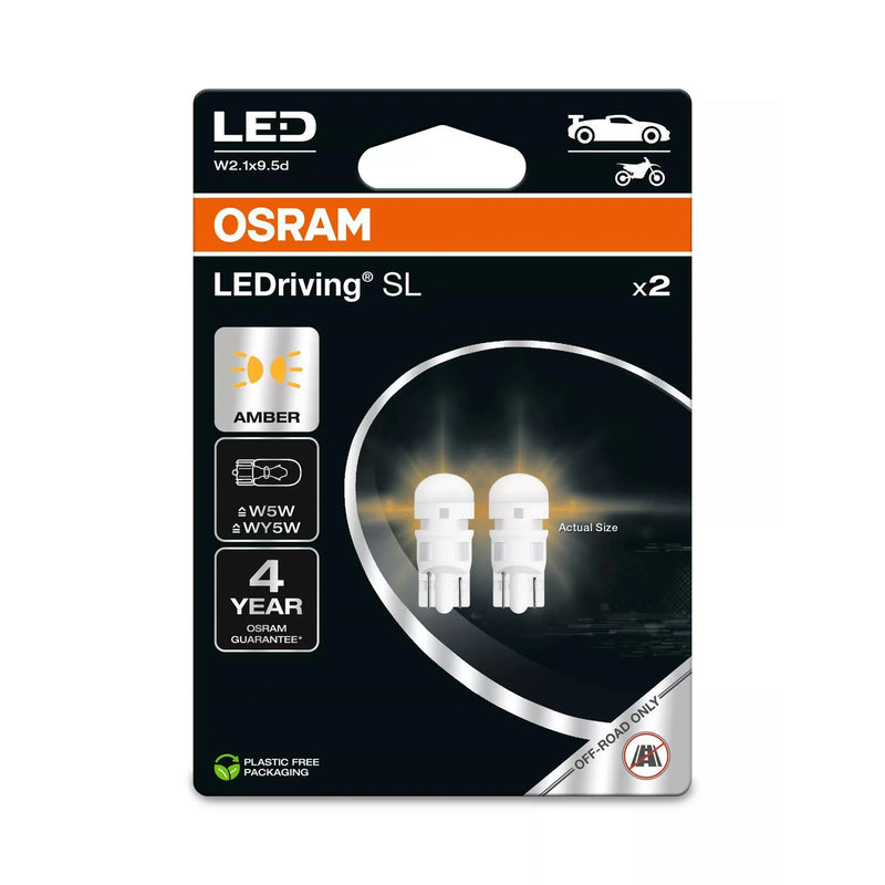 Osram LED Replacement Lamp W5W 1W 12V 2827DYP-2BL