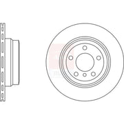 Apec 2 x Vented Rear Brake Discs SDK6552-x2
