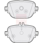 Apec Rear Brake Pad Set PD3887