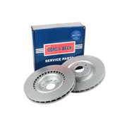 Borg & Beck Front & Rear Brake Discs & Pads fits Fiat 500L 2013-2014 1.4 1.6