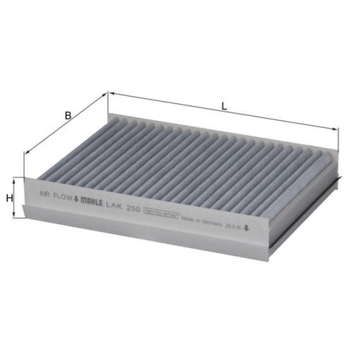 Mahle Cabin Air Filter (Pollen Filter) fits Jaguar S-Type II 1999-2008