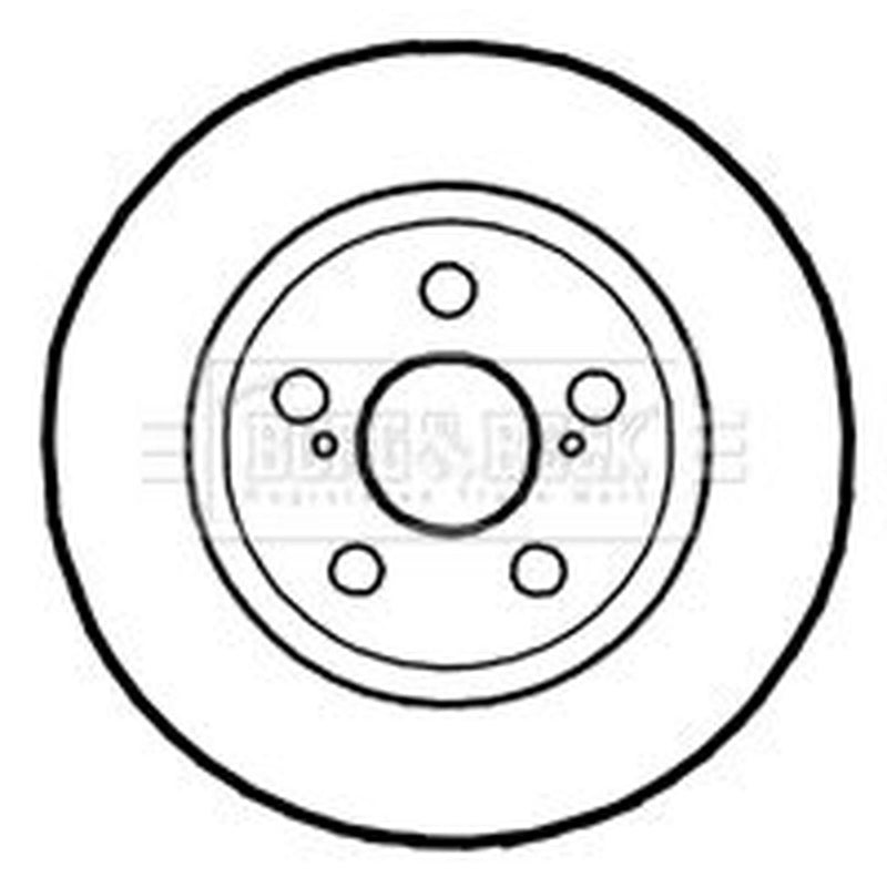 Borg & Beck Front & Rear Brake Discs & Pads fits Toyota Urban Cruiser 2009-2016