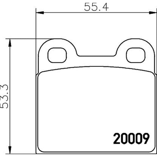 Mintex Rear Brake Pad Set MDB1012