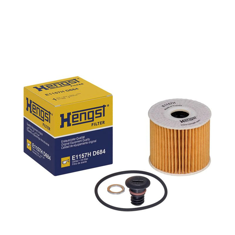 Hengst Engine Oil Filter fits Hyundai I30 2018 on 1.6