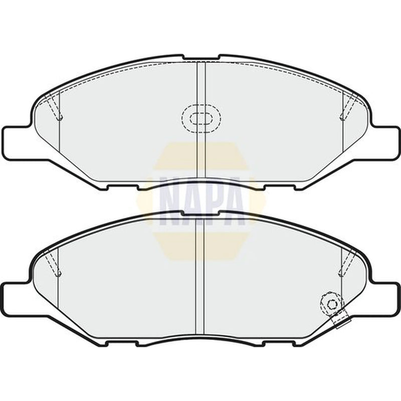 NAPA Front Brake Vented Discs & Pads fits Nissan Cube 2003-2008 1.4 1.5