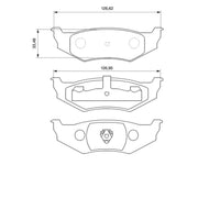 Bosch Front & Rear Pads fits Chrysler Stratus 1996-2001 2.0 2.5