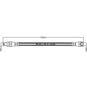 Juratek Brake Hydraulic Hose Line Rear fits Citroën C25 1981-1994 2.0 2.5