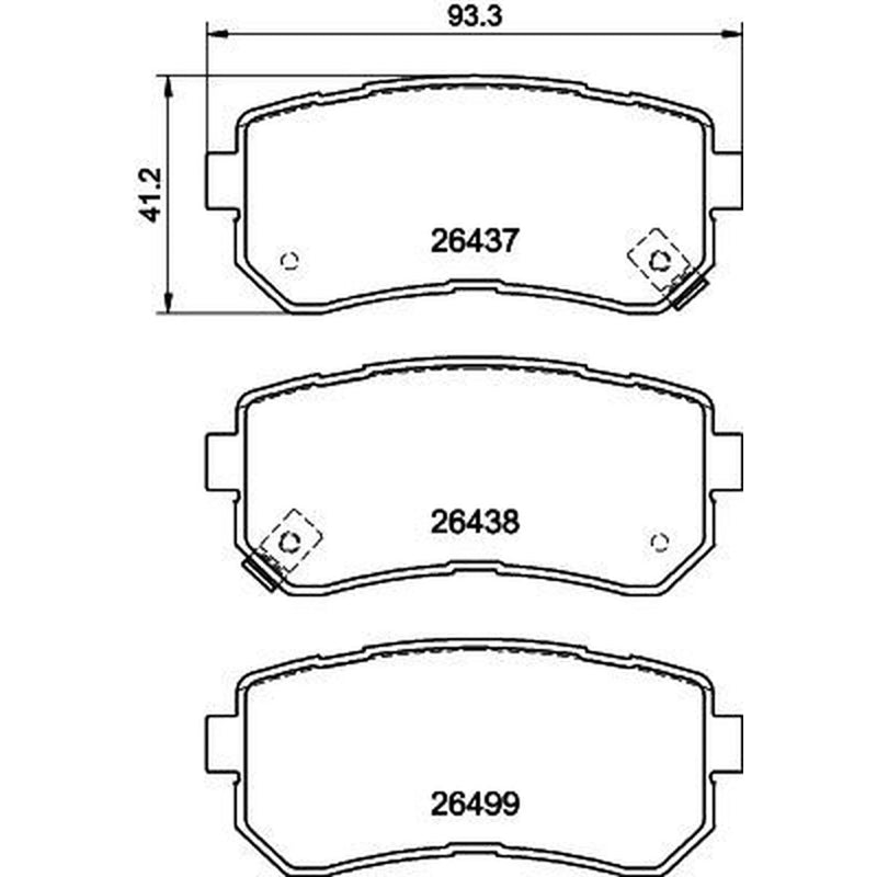 Mintex Brake Pad Set