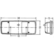 Hella Tail Light / Lamp R10W Left