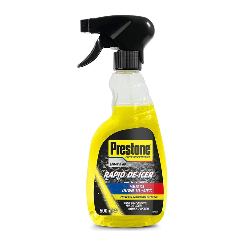 6x PRESTONE De-Icer 500ml Melts Windscreen Ice, Frost & Snow Fast -40c Deicer Prestone  - Dynamic Drive