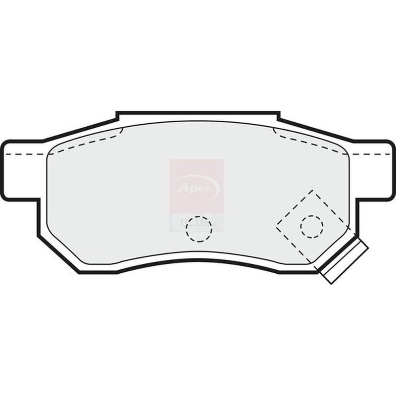 Apec Rear Brake Pad Set fits Honda Beat 1991-1996 0.7
