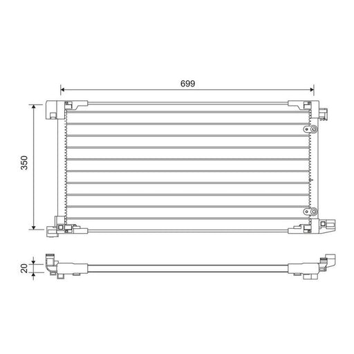 Valeo Air Conditioning Condenser 822669