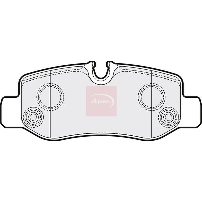 Apec Rear Brake Pad Set PAD2052