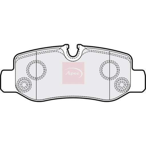 Apec Rear Brake Pad Set fits Mercedes-Benz Eqv 2020 on 447.813 447.815