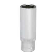 Sealey WallDrive Socket 13mm Deep 1/4"Sq Drive Fully Polished SP1413D Sealey - Dynamic Drive