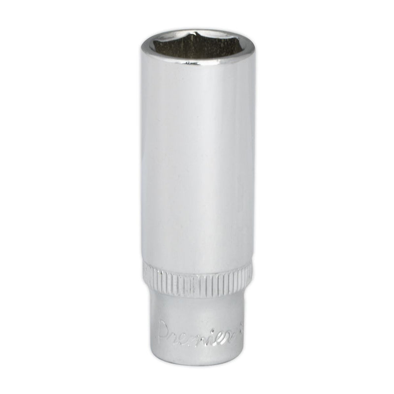 Sealey WallDrive Socket 13mm Deep 1/4"Sq Drive Fully Polished SP1413D Sealey - Dynamic Drive