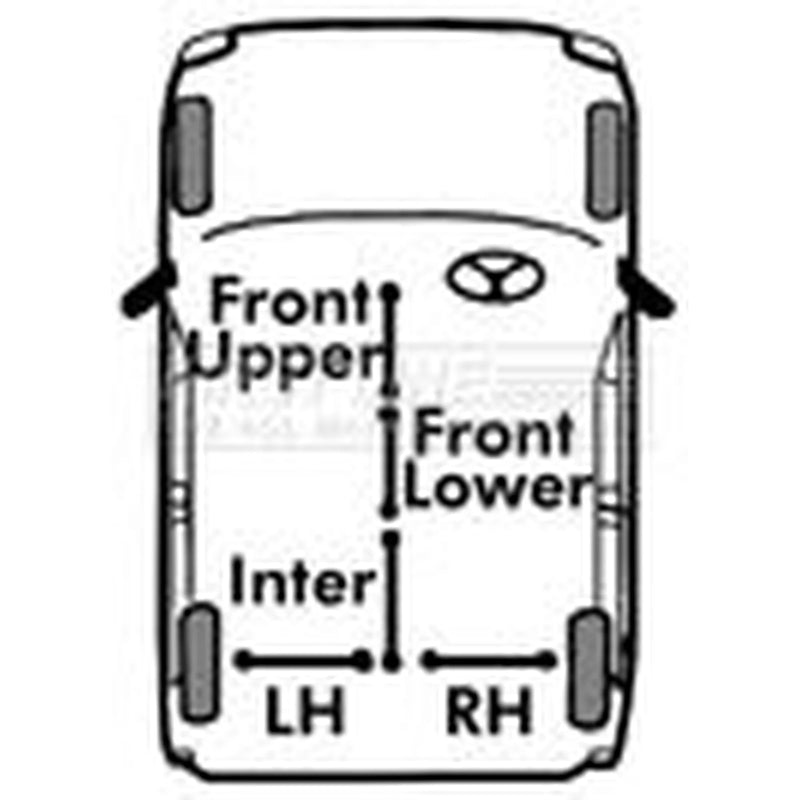 First Line Handbrake Cable Right Rear fits Isuzu Campo 1986-1990 2.2