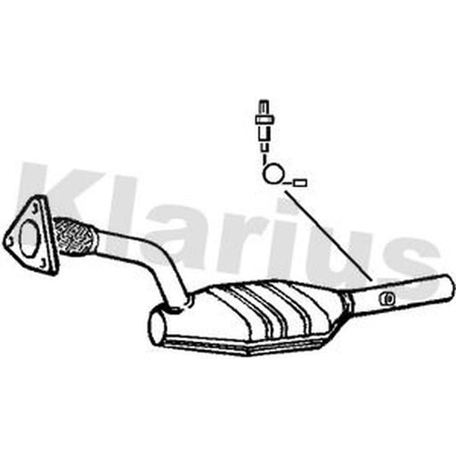 Klarius Catalyst Type Approved With Pipe fits Renault Megane I Coach 1999-2003