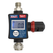 Sealey On Gun LCD Digital Air Pressure Pressure Regulator Gauge Spray Tool Sealey  - Dynamic Drive