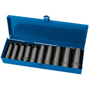 Draper HI-TORQ Metric Deep Impact Socket Set, 1/2" Sq. Dr. (10 Piece) Draper - Dynamic Drive