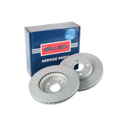 Borg & Beck Front Brake Discs & Pads fits Toyota Vitz 2005-2020 1.0 1.3 1.33 1.4