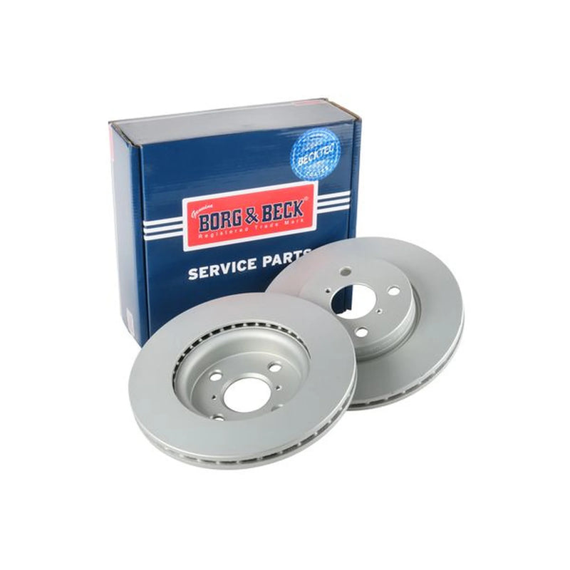 Borg & Beck Front Brake Discs & Pads fits Toyota Vitz 2005-2020 1.0 1.3 1.33 1.4