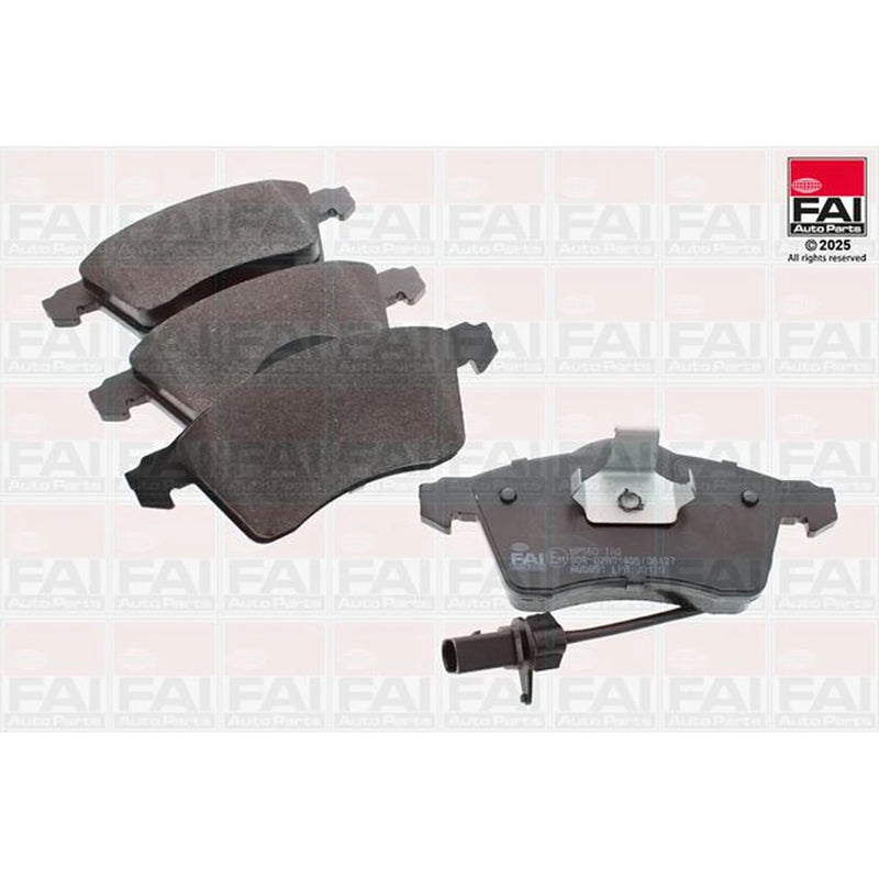 FAI Front Brake Pad Set fits VW Transporter 1992-2003 2.4 2.5 2.8