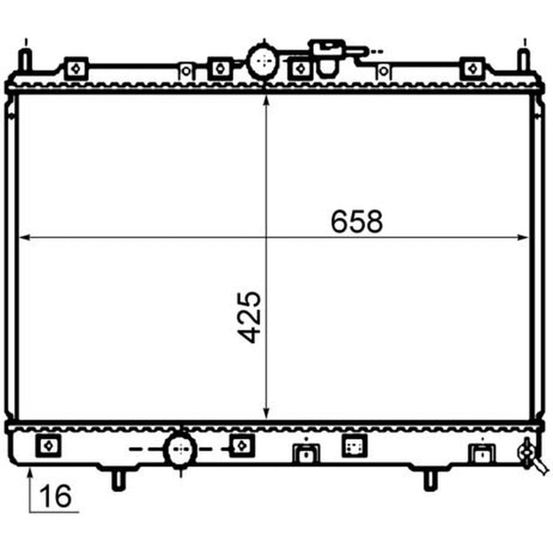 Mahle Engine Radiator fits Mitsubishi Shogun Pinin I 1999-2007 1.8 2.0