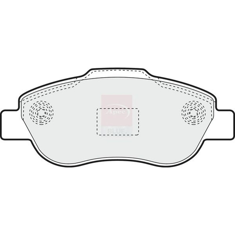 Apec Front Brake Pad Set fits Fiat Panda 2003-2004 1.2 1.3