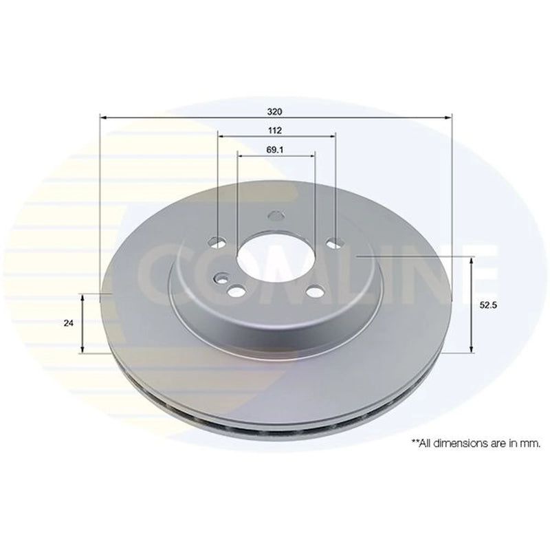 Comline Front / & Rear / Brake Discs & Pads fits Mercedes-Benz Glc 2015-2023