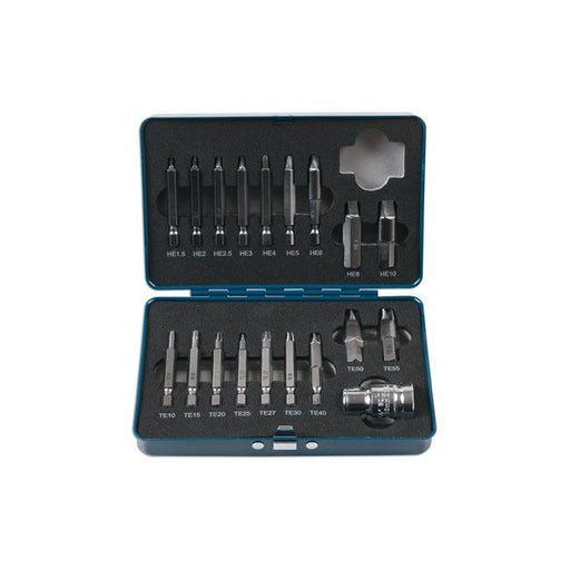 Laser Extractor Set for Torx Hex Fittings 19pc 7678 Laser - Dynamic Drive