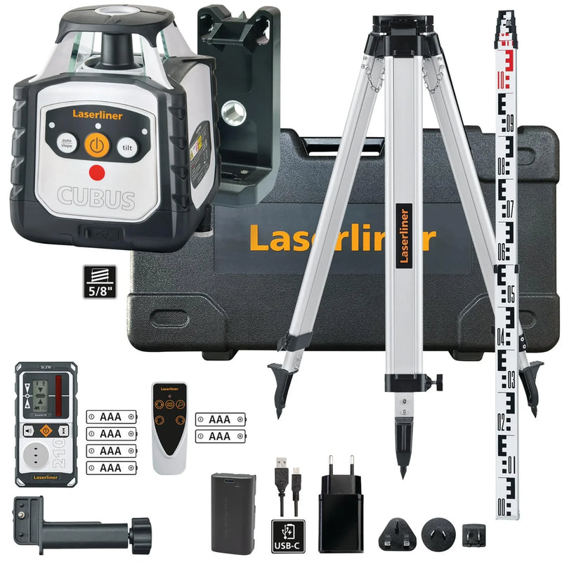 Laserliner Cubus 110 S Fully Automatic Rotating Laser 150cm