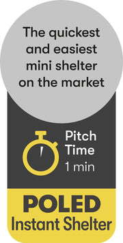 Quest Screen House 4 Mini pop up Gazebo Grey Quest Leisure - Dynamic Drive