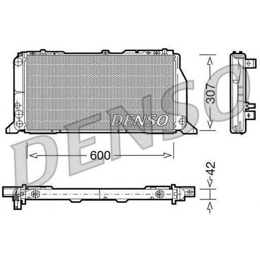 Denso Engine Radiator fits Audi 80 B3 1986-1991 1.6 1.8 1.9 2.0