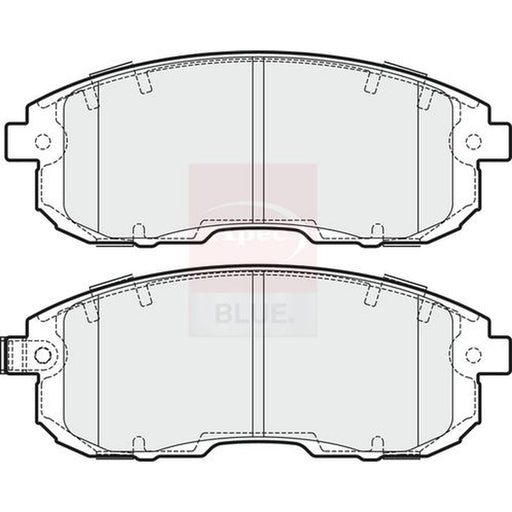 Apec Front Brake Pad Set fits Fiat Sedici 2006-2014 1.6 1.9 2.0